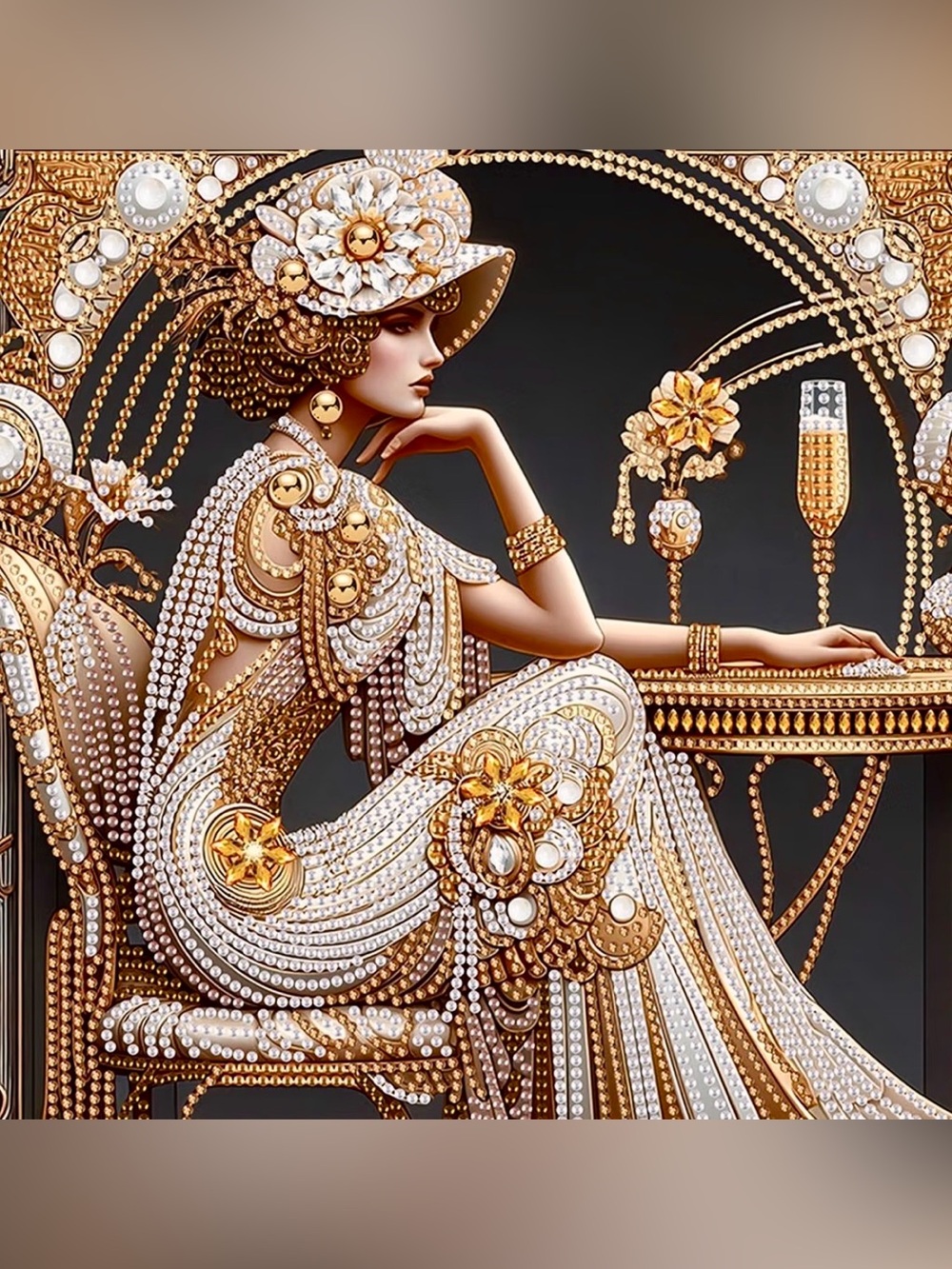 Handmade Rhinestones-Embellished wall Decor  Glam Art • See The Collection